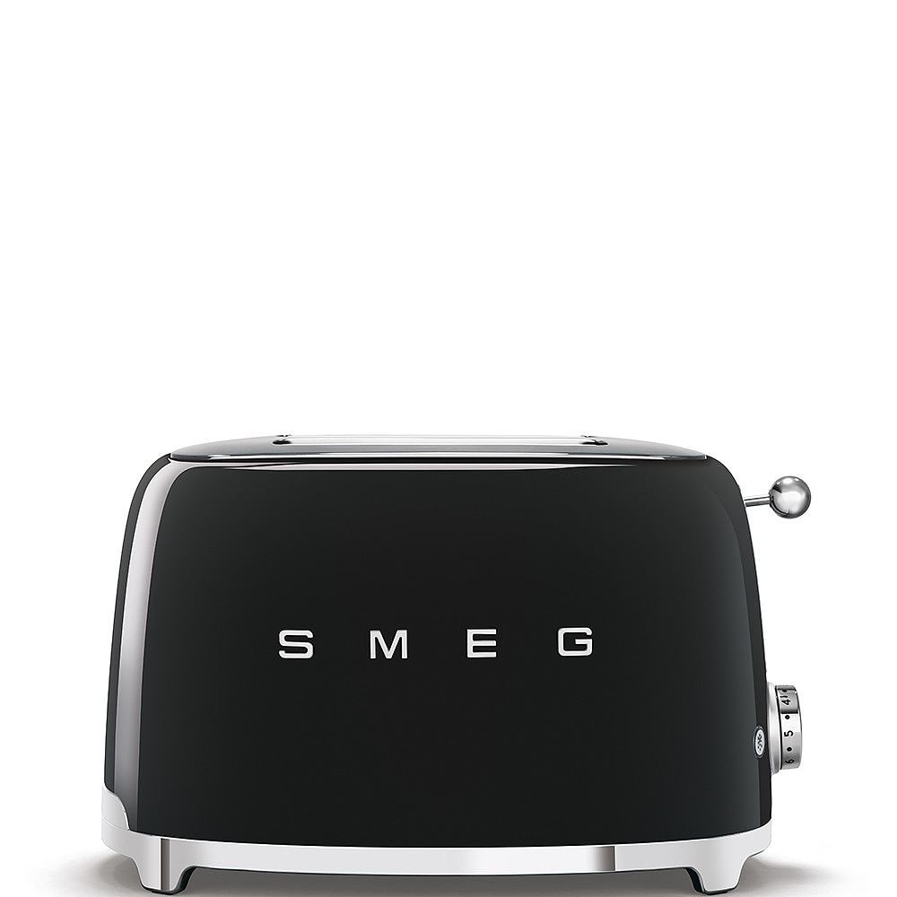 Grille-pain Smeg TSF01BLEU, 2 fentes, 950 W, style années 50, 6 niveaux de brunissement, éjection automatique