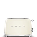 Grille-pain Smeg TSF01CREU, 2 fentes extra larges, 6 niveaux de brunissement, centrage automatique, style années 50