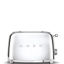 Grille-pain Smeg TSF01SSEU, 2 fentes extra larges, 6 niveaux de brunissement, design années 50