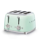 Grille-pain Smeg TSF03PGEU, 4 fentes, 6 niveaux de brunissement, fonctions réchauffage et décongélation, 2000 W