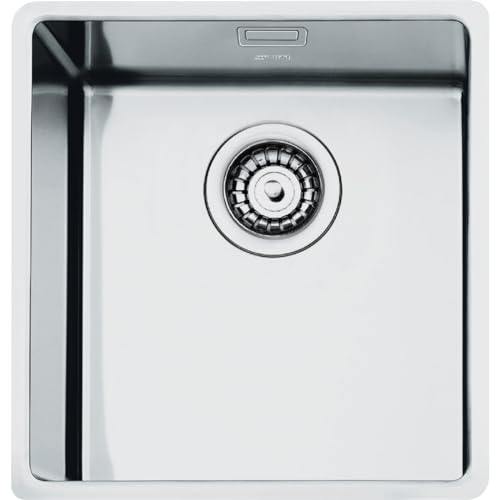 Evier inox 1 bac sans égouttoir VFU45SFR Smeg
