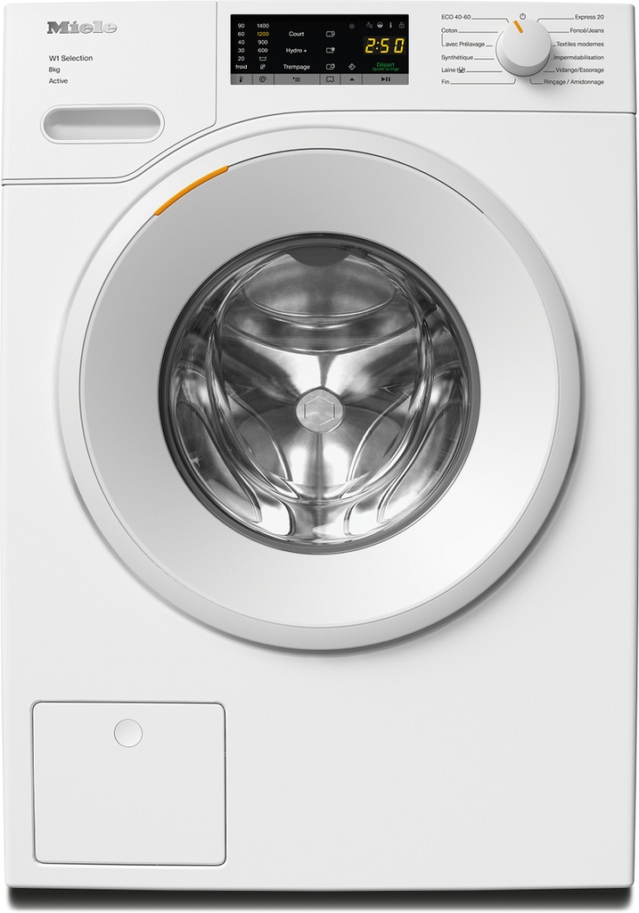 Lave-linge hublot Miele WSA123WCS, 8 kg, essorage 1400 tr/min, classe A, tambour alvéolaire, AddLoad