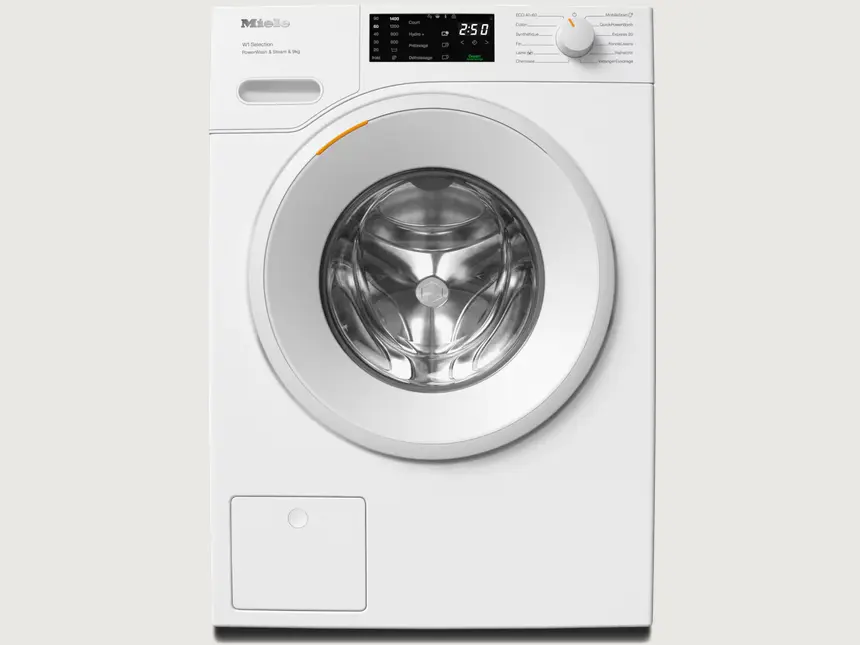 Lave-linge hublot Miele WSD383WCS, 9 kg, essorage 1400 t/m, classe A, tambour à structure alvéolaire