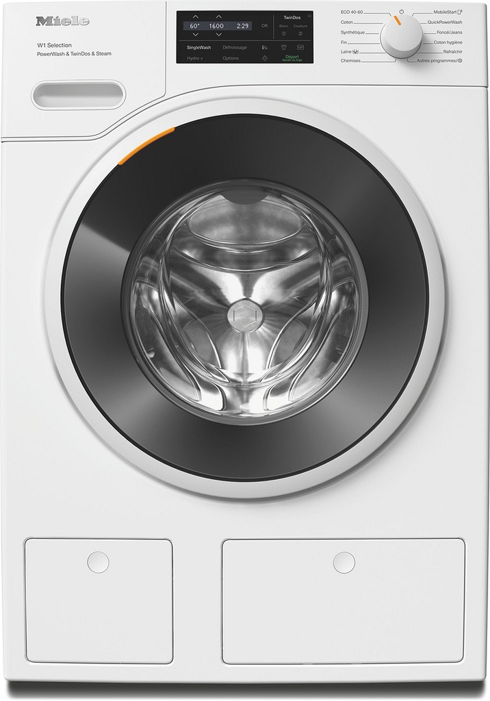 Lave-linge Miele WSI883WCS, 9 kg, 1600 tr/min, dosage automatique TwinDos, SteamCare, classe A