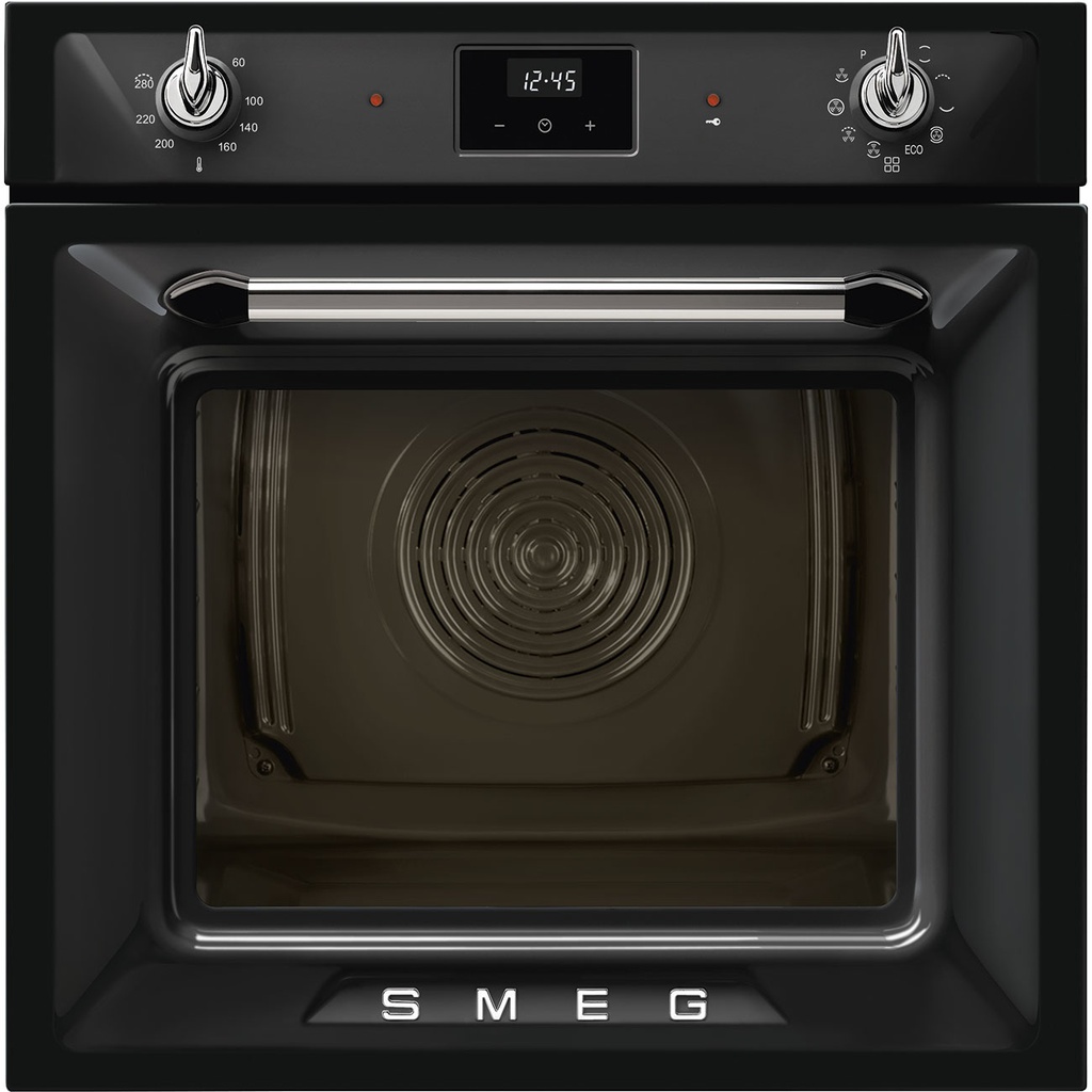 Four SMEG SOP6900TN, 68 L, classe A, électrique encastrable, noir