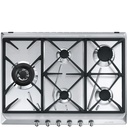 Plaque gaz SMEG SRV575GH5, 70 cm, 5 zones, acier inoxydable, intégrable