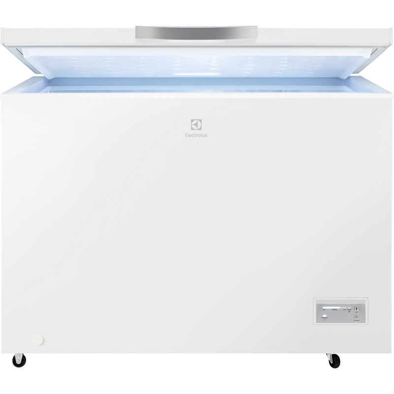 Congélateur bahut Electrolux LCB3LE31W0, 308 L, pose libre, 4 étoiles, 15 kg/24h, classe E, blanc