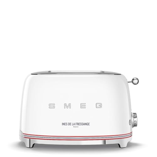 SMEG Toaster 2 tranches Inès de la Fressange Blanc - Années 50 - TSF01IDFEU