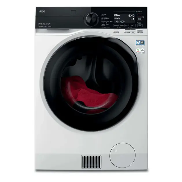 Lave-linge séchant AEG LWR98B166X, 10 kg lavage, 6 kg séchage, pompe à chaleur, AbsoluteCare®, My AEG Care