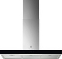 Hotte décorative murale Electrolux LFT829X, 898 mm noir et inox, 600 m³/h, 3 vitesses, éclairage LED, commande tactile