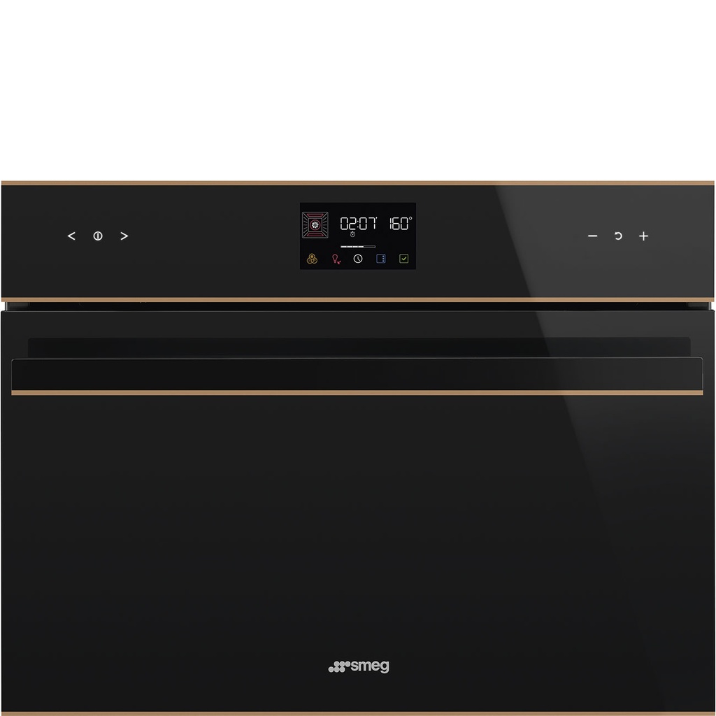 Four compact Smeg SO4602M1NR, micro-ondes combiné 40 L, 11 fonctions, nettoyage Vapor Clean, commandes tactiles
