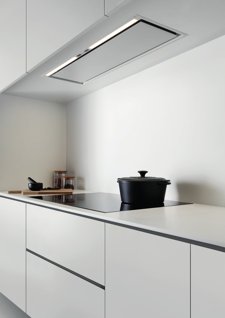 Groupe Novy Crystal Verre blanc - largeur 60 cm - moteur intégré 