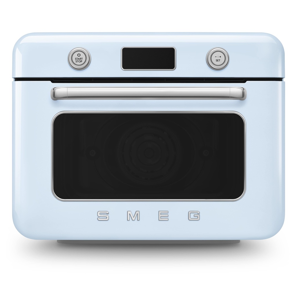 Mini four combiné vapeur Smeg COF01PBEU, 30 L, 40 - 230 °C, 1800 W, écran LCD, bleu