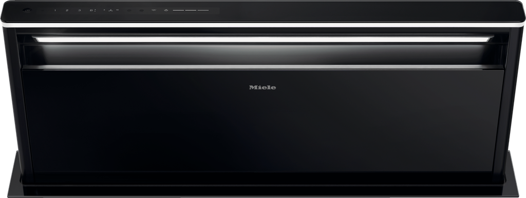 Hotte tiroir Miele DAD6880LA, classe A, débit 453 m³/h, 62 dB