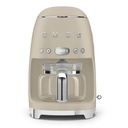 Cafetière filtre Smeg DCF02MLMEU programmable, 10 tasses, réservoir 1,4 L, maintien au chaud, beige
