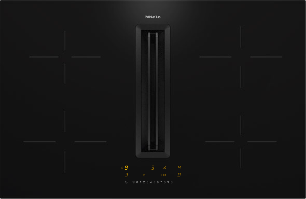 Plaque induction avec hotte aspirante Miele KMDA7272-1FRSILENCE, classe A+, filtration des graisses 95.1 %