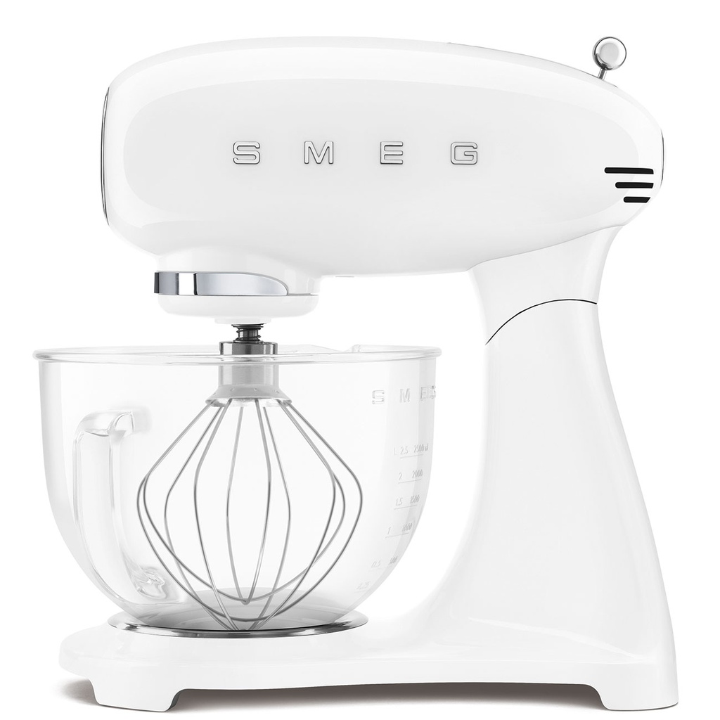 Robot pâtissier SMEG SMF15WHEU, 1000 W, 4,8 L, 10 vitesses, blanc