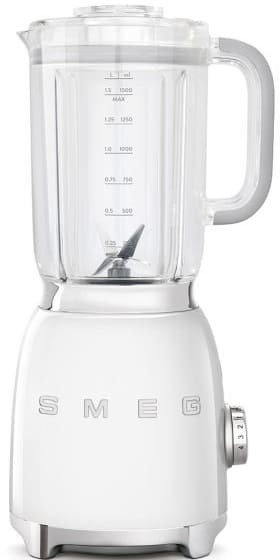 Blender Smeg BLF01WHEU, bol 1,5 L, puissance 800 W, 4 vitesses, fonction pulse, glace pilée