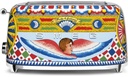 Grille-pain Smeg TSF02DGEU Dolce&Gabbana, 2 fentes, 4 tranches, 6 niveaux de brunissement, 1500 W