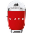 Presse-agrumes Smeg CJF01RDEU rouge, 70 W, cône universel en inox, bec anti-goutte, style années 50