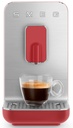 Machine à expresso Smeg BCC01RDMEU, entièrement automatique, broyeur intégré, 19 bar, réservoir 1,4 L, rouge