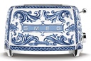 Grille-pain Smeg TSF01DGBEU Dolce & Gabbana, 2 fentes, 6 niveaux de brunissement, 950 W, inox Blu Mediterraneo