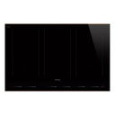 Plaque induction SMEG SIM6864R, 80 cm, 6 foyers, 3 zones multizone, 7400 W, finition Cuivre