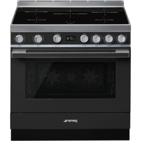 Piano de cuisson Smeg CPF9IPAN, induction 5 zones, four électrique 115 L, détection de casserole, écran TFT