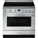 Piano de cuisson Smeg CPF9IPX, induction 5 zones, four électrique 115 L, acier inoxydable, écran TFT