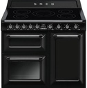 Piano de cuisson Smeg TR103IBL2, induction 5 zones, four 61 L chaleur tournante, second four 84 L, noir