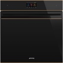 Four pyrolyse Smeg SOP6604TPNR, four électrique encastrable 68 L, écran tactile TFT, grill, cuisson vapeur