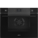 Four Smeg SO5100TB3 noir, 77 L, chaleur tournante, quantité de programmes de cuisson: 8, autonettoyant vapeur