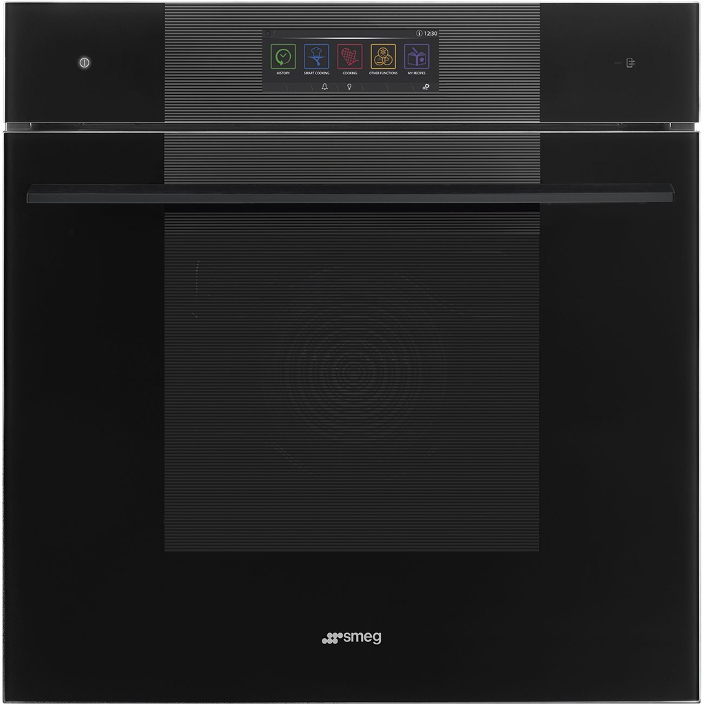 Four Smeg SO6106WAPB3, multifonction traditionnel, vapeur et micro-ondes, 26 modes, 68 L, Noir