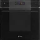 Four Smeg SO6106WAPB3, multifonction traditionnel, vapeur et micro-ondes, 26 modes, 68 L, Noir