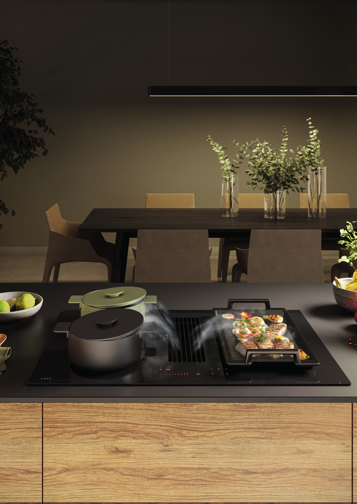 Plaque de cuisson avec hotte intégrée 80 cm NOVY
