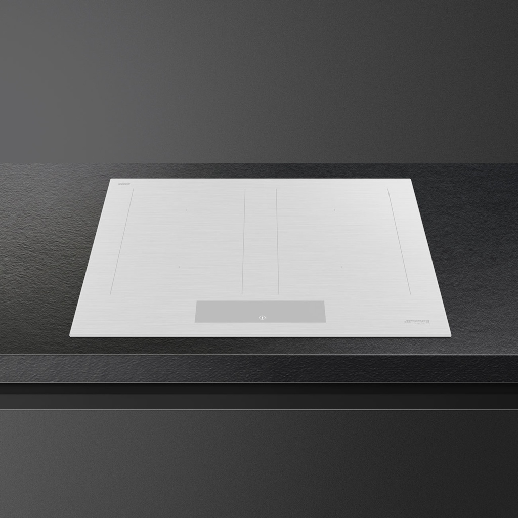 Plaque induction SMEG SIM3644MWH, 60 cm, 4 zones, blanc, intégrable, 7400 W