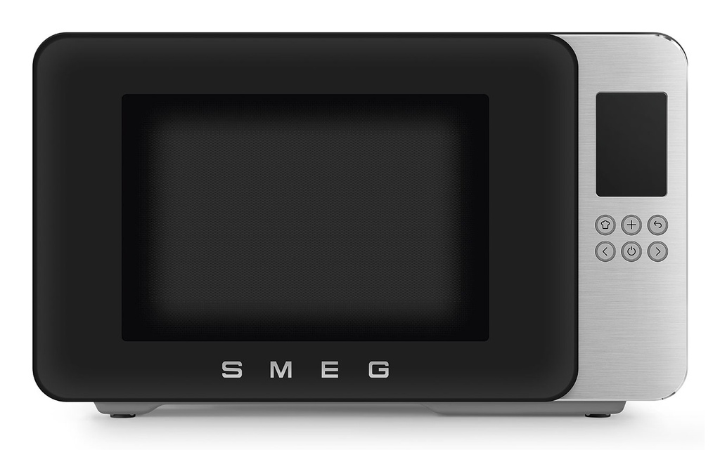 Micro-onde grill SMEG MOC01BLMEU, 29 L, 900 W, noir, grill à quartz