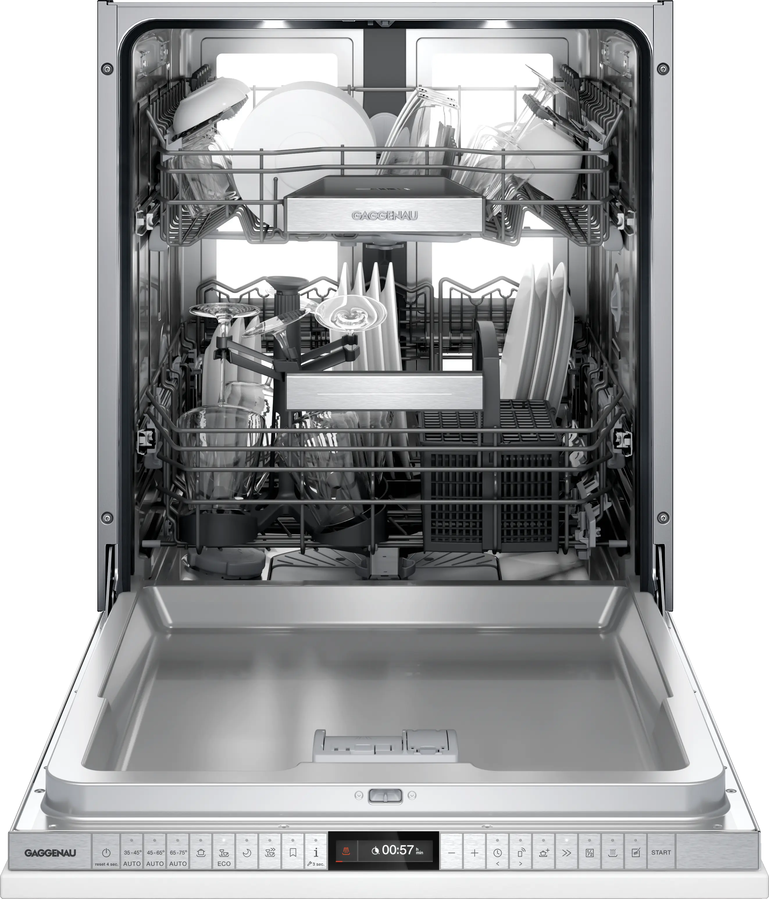 Lave-vaisselle Gaggenau DF480101F Série 400 60 cm, porte à glissières, Push-to-open, classe B, 8 programmes