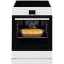 Cuisinière induction Electrolux LKI64890CW 60x60, 3 foyers, four pyrolyse, chaleur tournante pulsée