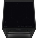 Cuisinière induction AEG CIB6499APB, 4 foyers, four 73 L à chaleur tournante pulsée, pyrolyse, grilloir