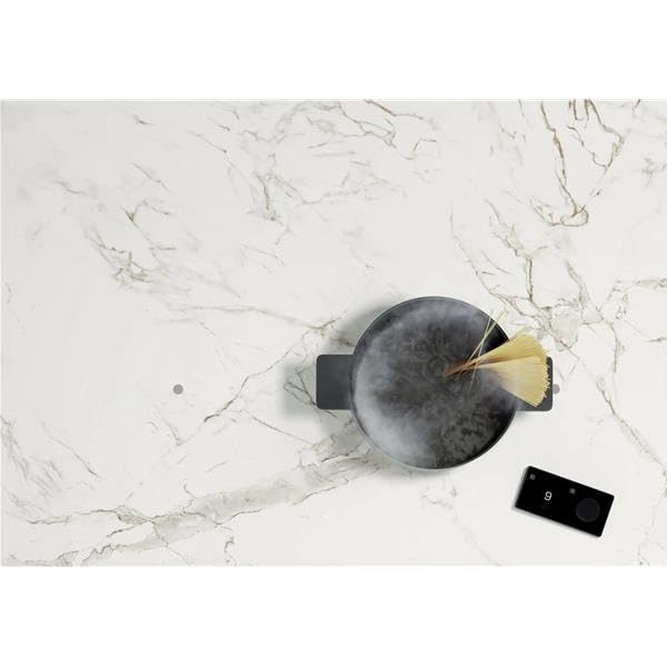 Novy Undercover 4 zones induction 107cm - points centraux couleur argent -  A combiner avec un plan de travail Dekton 20mm compatible