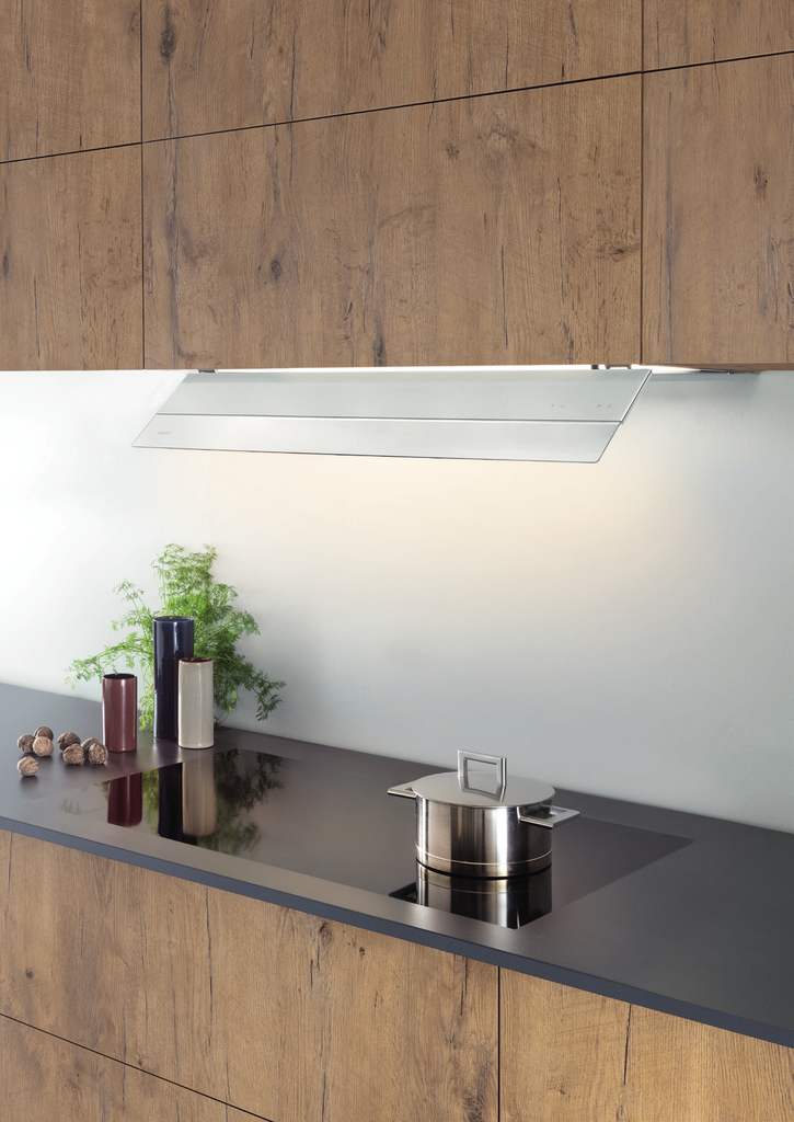 Groupe pour meuble haut Novy Fusion Pro Verre blanc - largeur 60 cm - moteur intégré