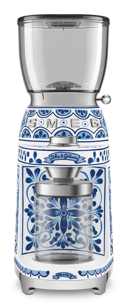 Moulin à café SMEG CGF01DGBEU, 150 W, 350 g, fraise conique, bleu