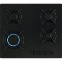 Plaque gaz AEG HKB64423NL, 60 cm noir mat, 4 brûleurs gaz, commandes rotatives, allumage électronique