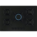 Plaque gaz AEG HKB75423NL noire, 75 cm, 5 foyers gaz, commandes rotatives, allumage électronique