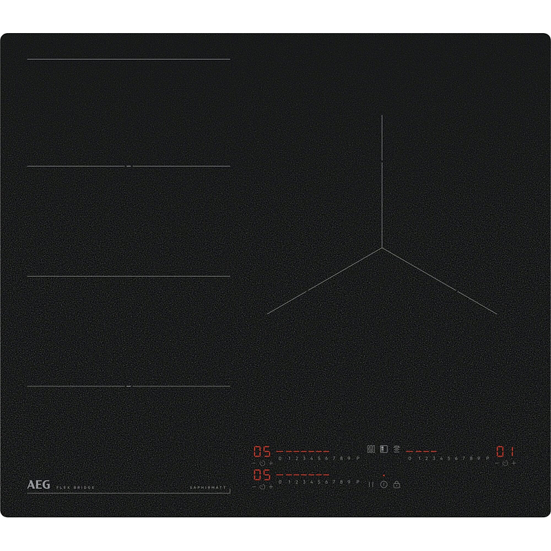 Plaque induction AEG TI63IF00IZ, 9 niveaux de puissance, bords droits