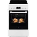 Cuisinière vitrocéramique Electrolux LKR524292W, 4 foyers, four multifonction 57 L, nettoyage catalyse