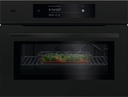 Four encastrable AEG TK9NK82XDT, émail lisse, micro-ondes 1000 W, fermeture SoftMotion, niche 45 cm