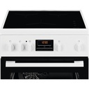 Cuisinière induction Electrolux EKI544200W, 3 foyers, four catalyse 57 L, chaleur tournante, grilloir 1650 W