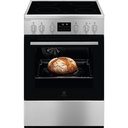 Cuisinière vitrocéramique Electrolux EKR664900X, 4 foyers, four 54 L chaleur tournante, pyrolyse, SteamBake